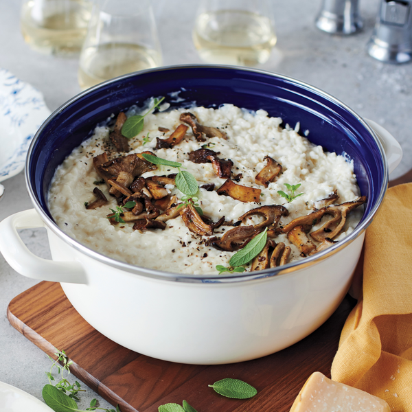 Wild Mushroom Risotto with Fried Sage